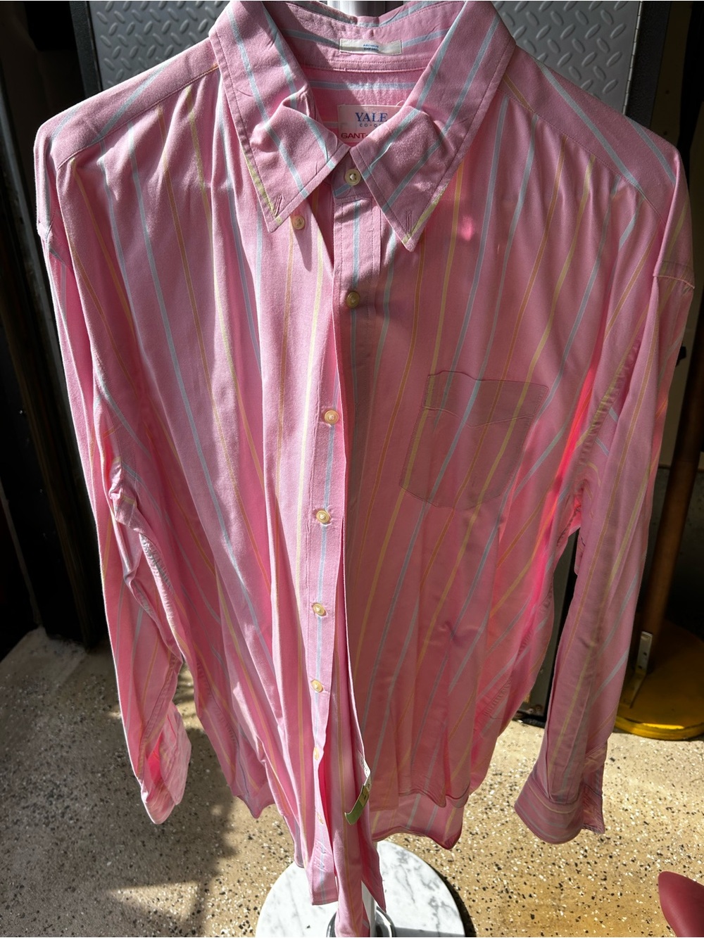 Gant Pink Multi-Stripe Dress Shirt